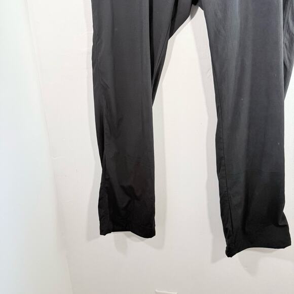 Athleta Black Trekkie Hike Pants Mid Rise Ripstop Drawcord Ankle Women Size 18 - Picture 3 of 12